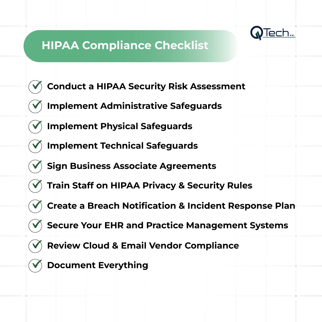 HIPAA Compliance Checklist For Healthcare